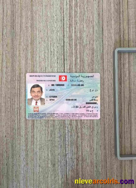 Tunisia driving license  photolook